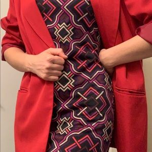 Blu Sage classy geometric dress XS